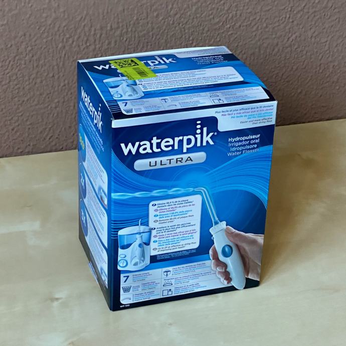 WaterPik WP100 vrhunska zobna prha, malo rabljena, vsi nastavki