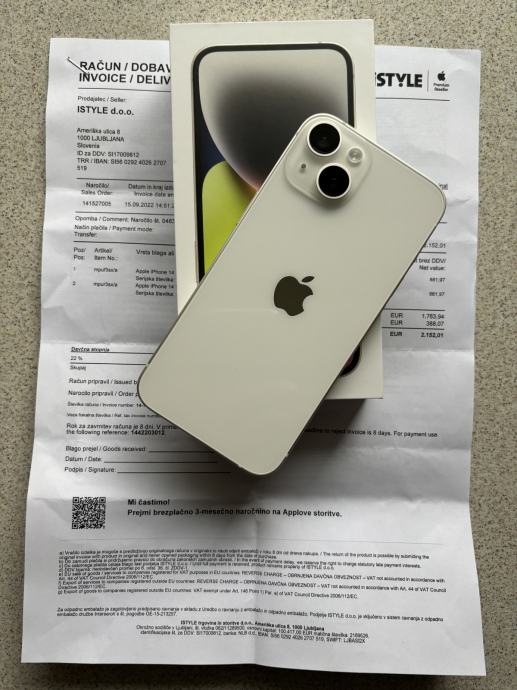 Apple Iphone 14 128 gb beli 650€