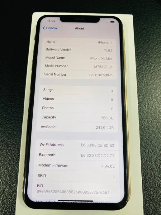 IPHONE XS MAX GOLD, 256gb