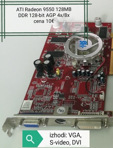 Kartici ATi Radeon 9550 DDR SDRAM AGP4x/8x
