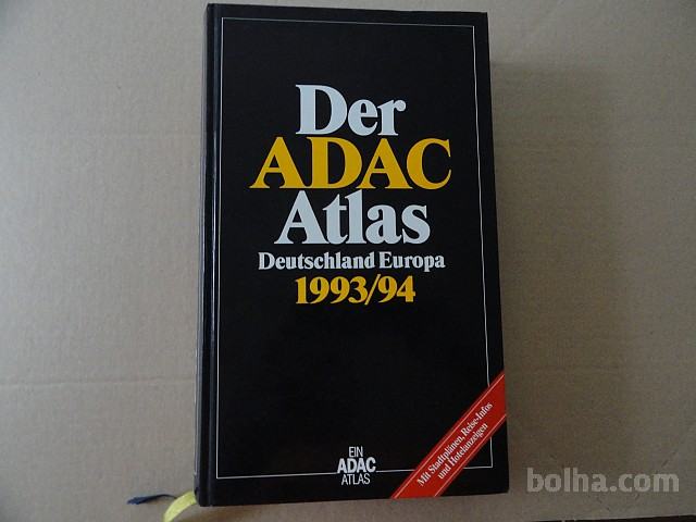 DER ADAC ATLAS DEUTSCHLAND EUROPA 1993/94