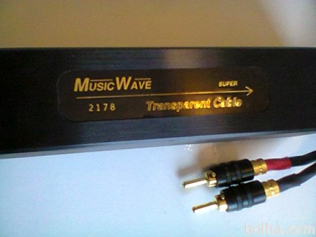 Transparent Audio Music-Wave Super (zvočniški kabli 2x9m)