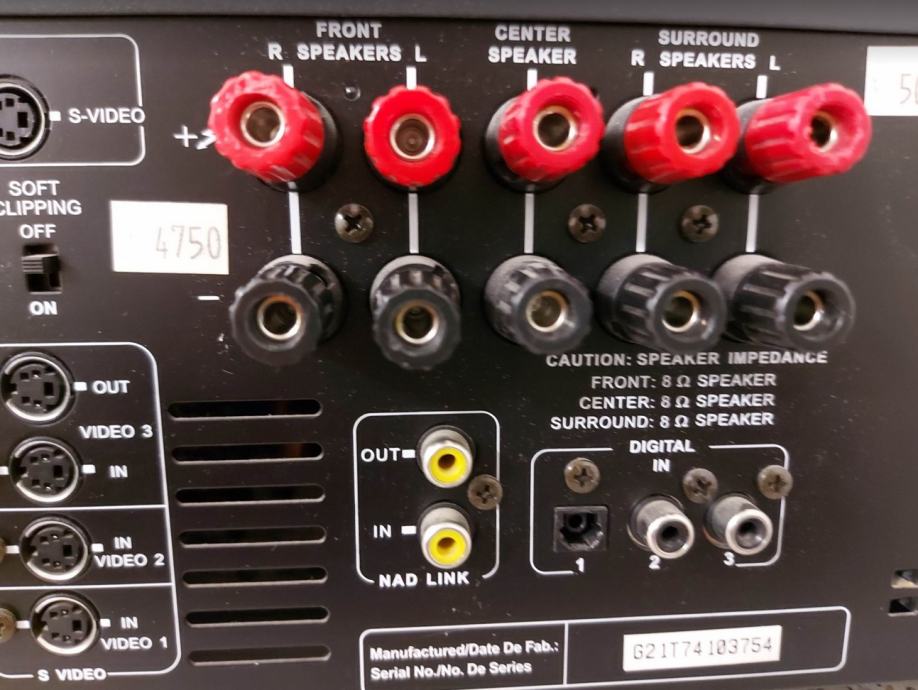 AV SURROUND RECEIVER NAD T-741