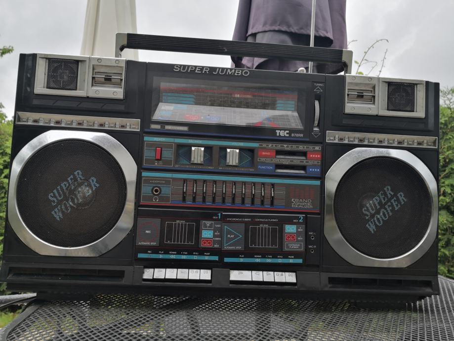 BOOMBOX SUPER JUMBO TEC 878RR vintage radio BOOM BOX ghettoblaster