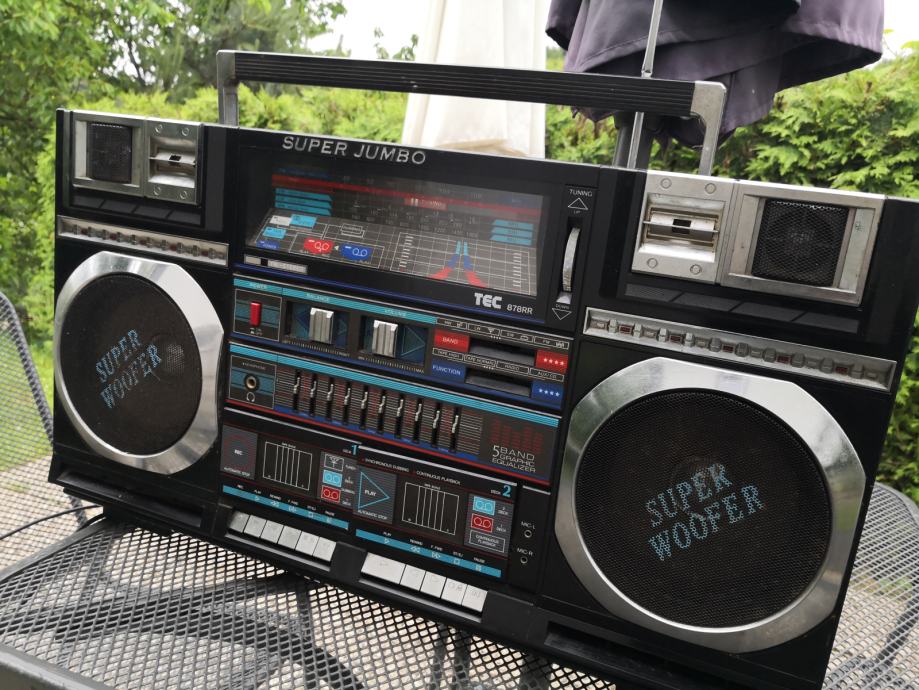 BOOMBOX SUPER JUMBO TEC 878RR vintage radio BOOM BOX ghettoblaster