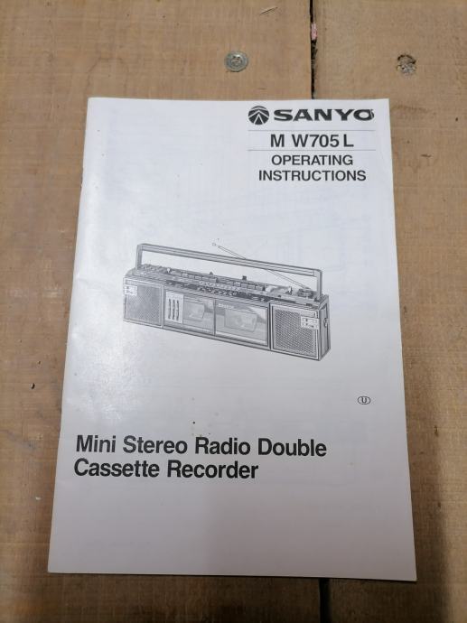 Navodila za starejši radio kasetnik - Sanyo - M W705L