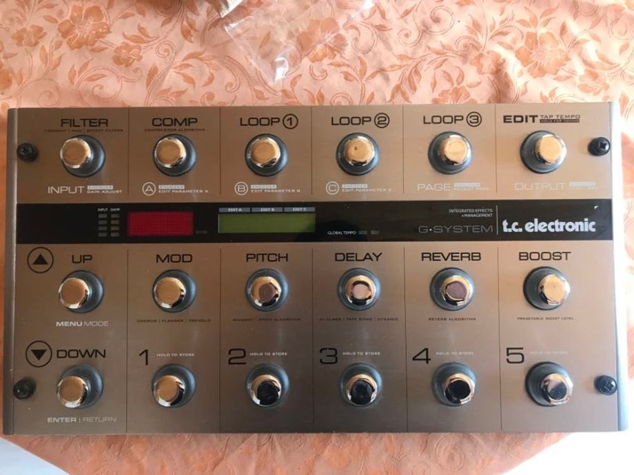 TC Electronic GSystem Multieffects Floor Processor with GFX01 Rack