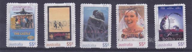 AVSTRALIJA 2008 - Filmi samolepilne žigosane znamke