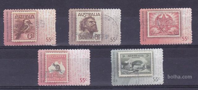 AVSTRALIJA 2009 - Favourite stamps samolepilne žigosane znamke