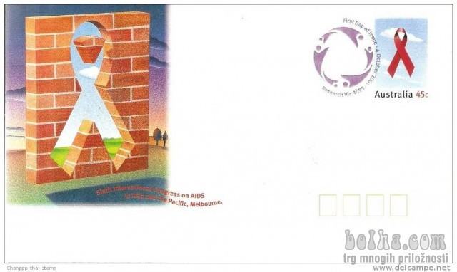 AVSTRALIJA pismo (celina) - Congress on AIDS 2001 žig prvi dan