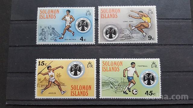 Južno Pacifiške igre -Solomon Islands 1975 -Mi 276/279 -čiste (Rafl01)