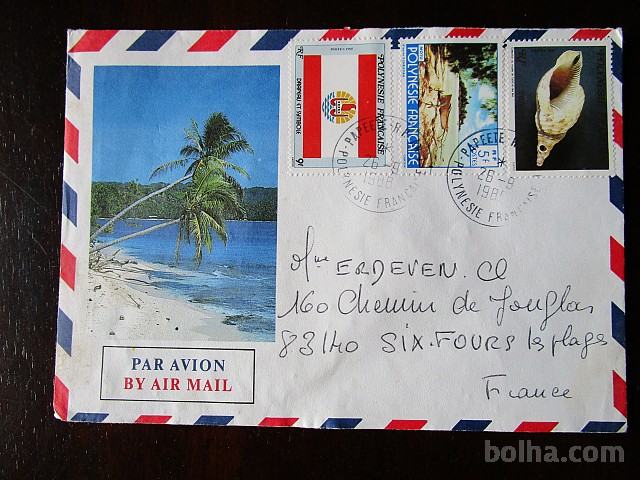Pismo, Francoska Polinezija, Tahiti, 1988