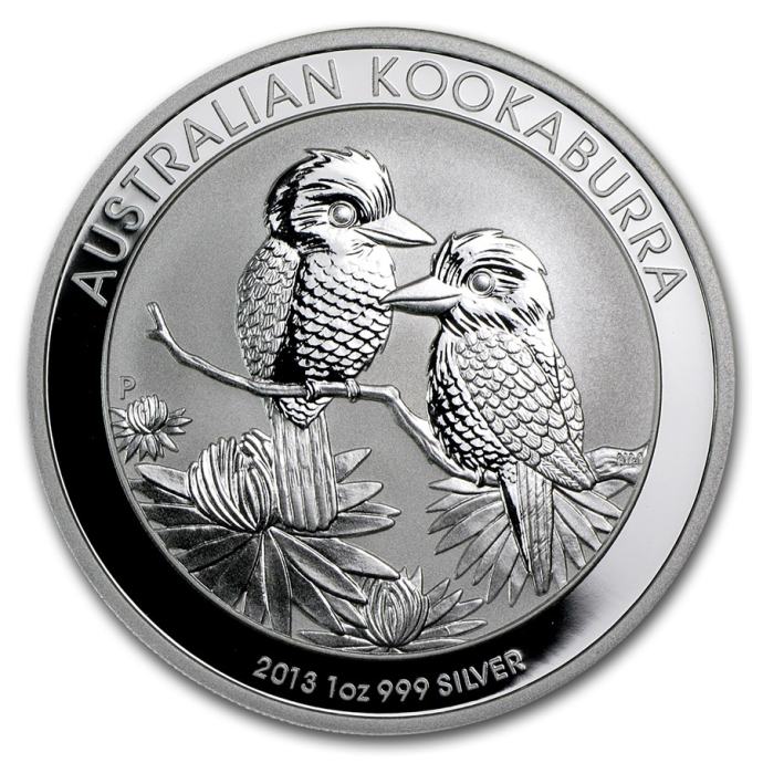 Avstralija 1 oz srebrnik Kookaburra 2013 (trezor)