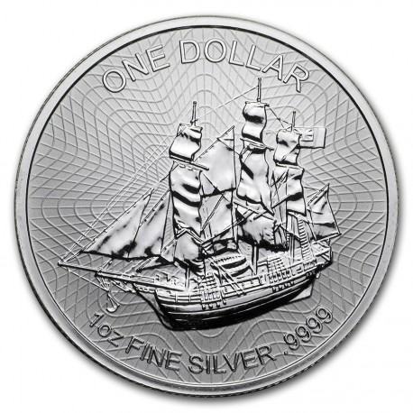 Cook Islands 1 oz srebrnik Bounty ship 2020 (trezor)