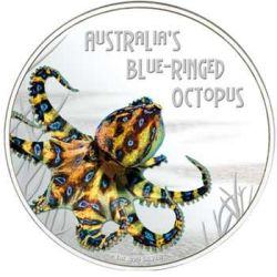 Deadly & Dangerous - Blue-Ringed Octopus 1oz 2008 PROOF