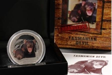 Endangered & Extinct - Tasmanian Devil 1oz 2013 PROOF