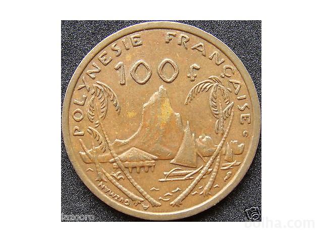 LaZooRo: Francoska Polinezija 100 Francs 2001 VF/XF
