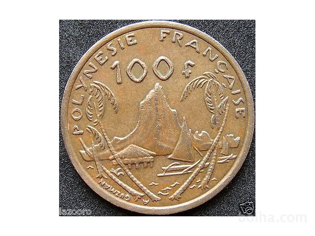 LaZooRo: Francoska Polinezija 100 Francs 2003 VF/XF