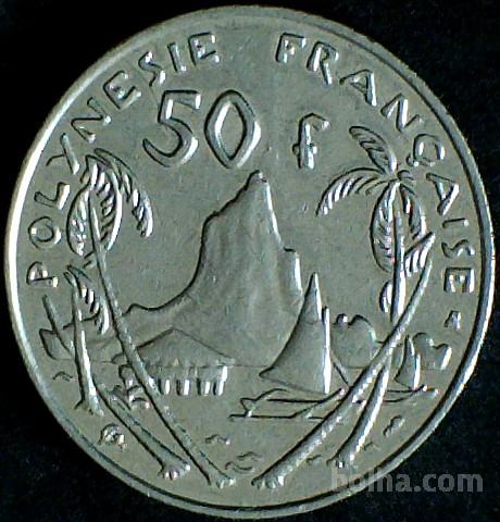 Francoska Polinezija 50 frankov 1998