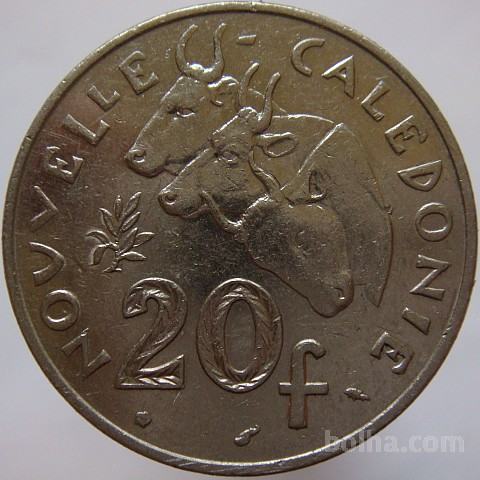 LaZooRo: Nova Kaledonija 20 Francs 1983