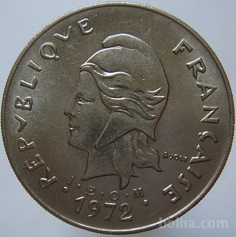 LaZooRo: Nova Kaledonija 50 Francs 1972 XF/UNC
