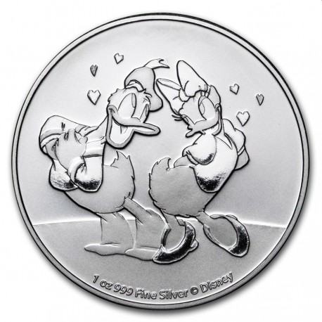 Niue 1 oz srebrnik  DISNEY DONALD & DAISY 2021 $2 (trezor)