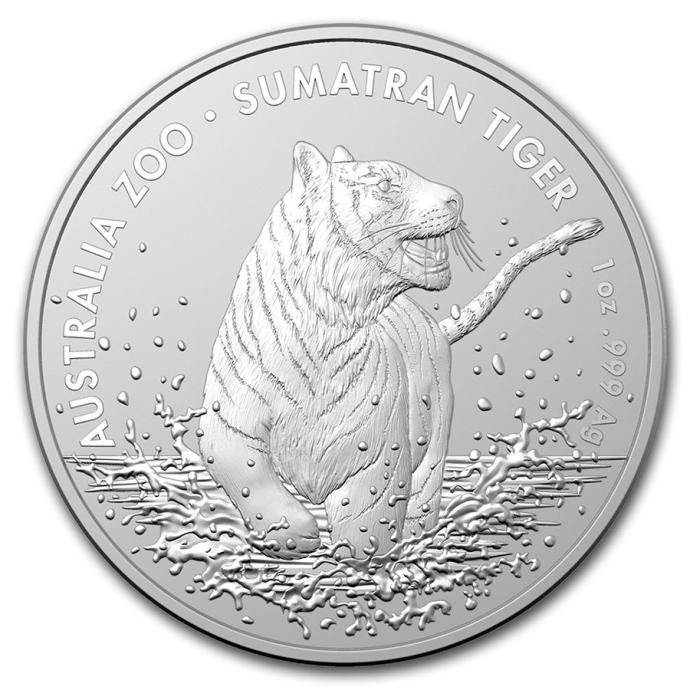 Srebrnik Avstralija 2020 1oz $1 (AUD) Sumatran Tiger  (trezor)