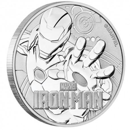 Tuvalu 1 oz srebrnik Marvel IRON MAN 2018 (trezor)