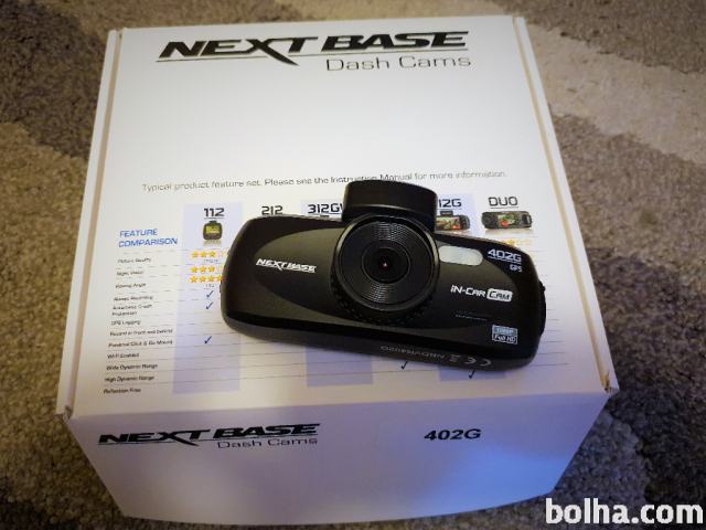 Dashcam - avtokamera NextBase 402G 1080p/GPS/wide angle 140