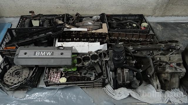 BMW E46 323i L.2000 motor po delih M52TU B25 kompresor klime
