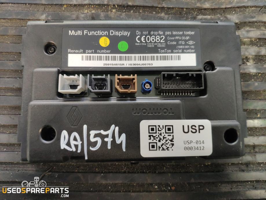 RADIO DISPLAY RENAULT MEGANE MK3 2012