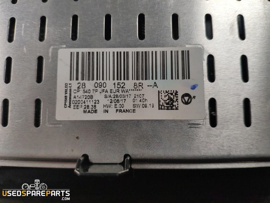 RADIO DISPLAY RENAULT SCENIC 4 2020