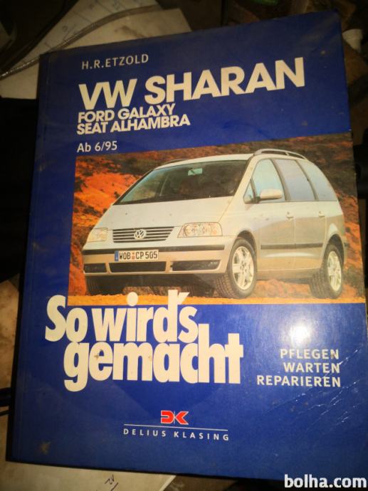 Sharan Alhambra Galaxy Knjiga servisiranja avta Naredi sam
