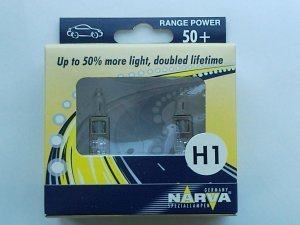 TWIN SET žarnic NARVA H1 +50% DOUBLED LIFETIME