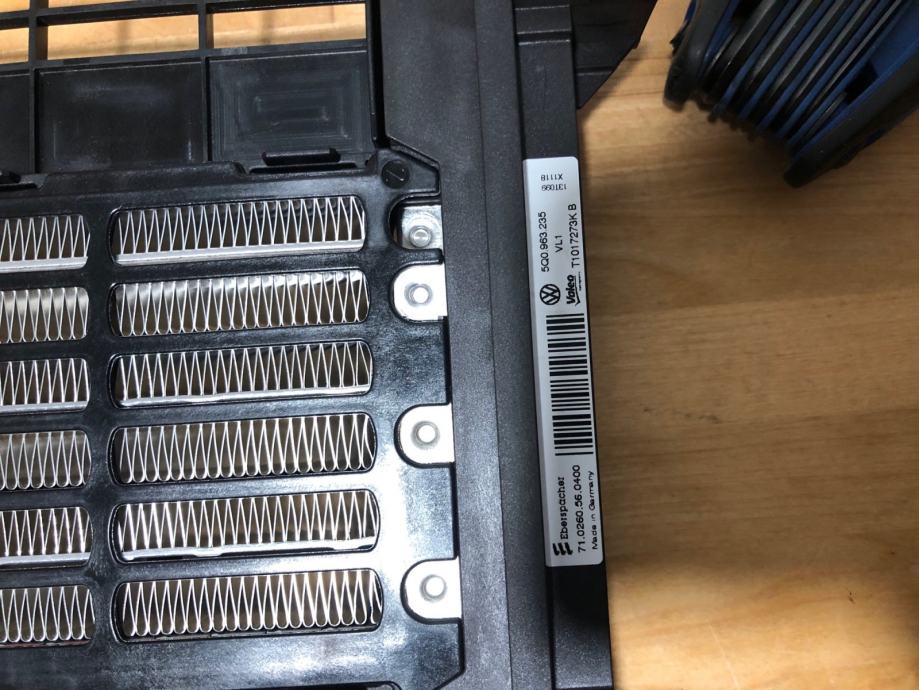 Seat/VW/Škoda dodatni grelec 5q0963235b (Valeo) AUXILIARY HEATER