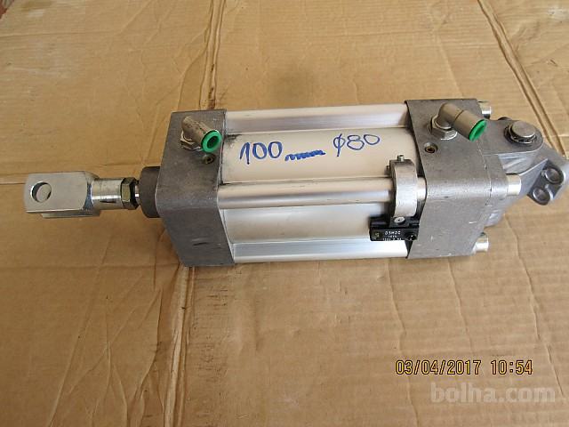 pnevmatski cilinder dolžina hoda 100 mm premer 80 mm