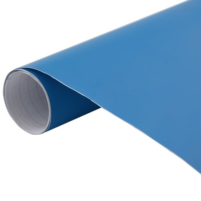 vidaXL Folija za avto mat modra 500x152 cm