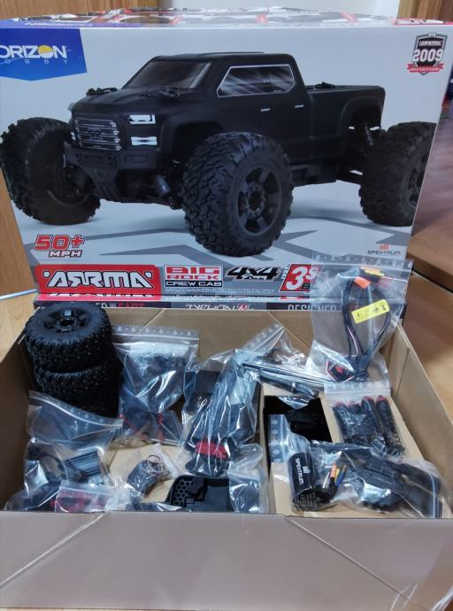 WOP Roof Slider Skid Plate Set – For Arrma Big Rock 3s 4x4 Truck
