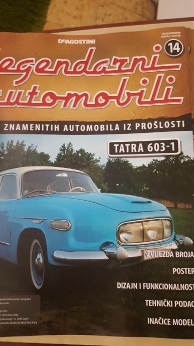 Časopis De Agostini Legendarni automobili br. 14 Tatra