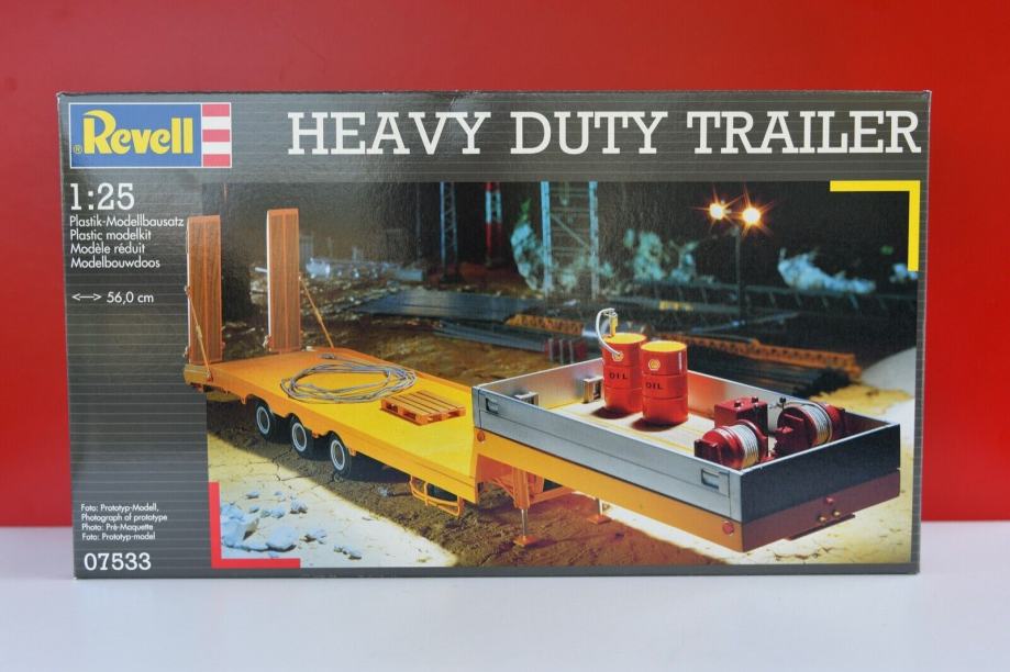 AMT Lowboy AMT1218 Kit de maquette remorque et bulldozer à l'échelle 1