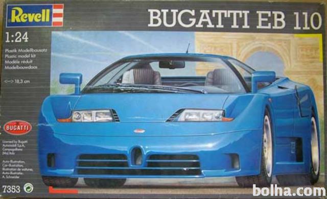 Maketa avtomobil Bugatti EB 110 1/24