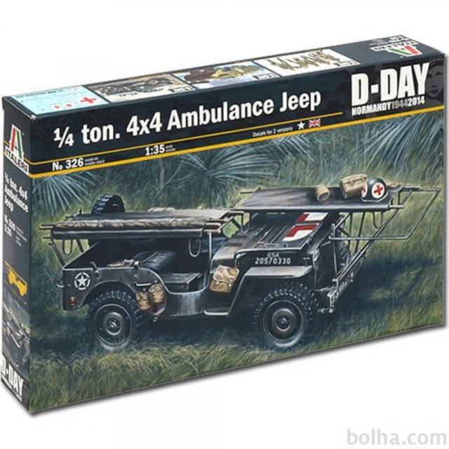 Maketa vozilo 1/4 Ton 4x4 Ambulance Jeep