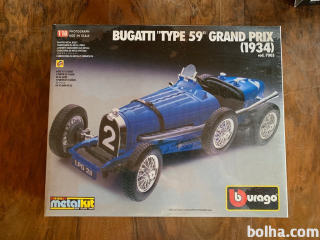 Model Burago Bugatti Type 59 Grand Prix 1934
