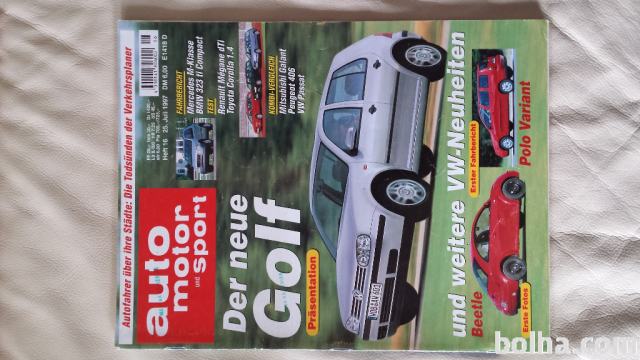 avto revija Auto Motor und Sport 25.7.1997 Golf, Mini, Rolls