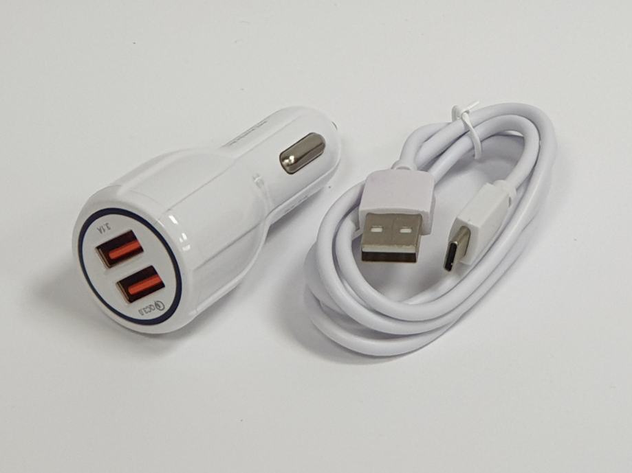Autopolnilec 3.0A quick charge -USB-C