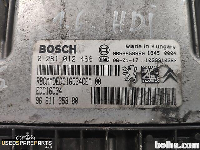 ECU MOTORNI RAČUNALNIK CITROEN XSARA PICASSO 1.6 HDI 2006 9661135380