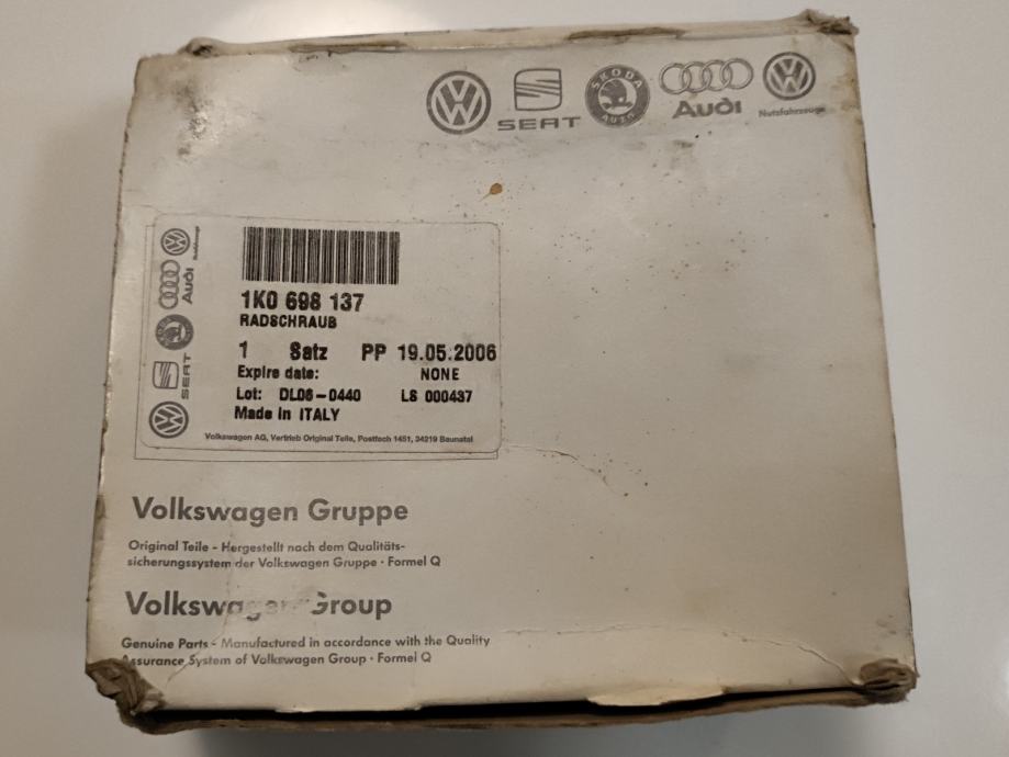 Original varnostni vijak set M14x1,5x27 (1K0 698 137)