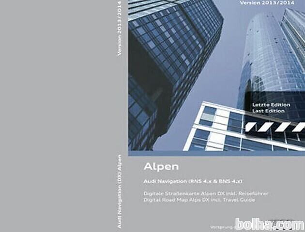 Originalni Audi navigacijski CD-ROM Evropa-alpe V 2013-2014 ...