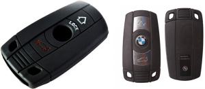 Silikonska zaščita za avto ključ SEL010 - BMW, črna