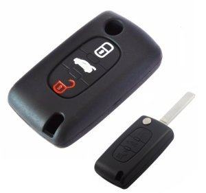 Silikonska zaščita za avto ključ SEL012 - Lancia, črna